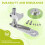 200mm Aluminum Polyurethane Industrial Encoder Wheel Measuring Wheel with Type 20mm Aluminum Encoder Mounting Bracket 4