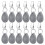 12 Pieces Tablecloth Weights Tablecloth Pendant Teardrop Shape Table Cover Weights Stone Table Weights Hangers 1