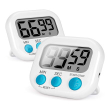 2Pcs Kitchen Timer , Magnetic Digital Timers Loud Alarm Kitchen Timers for Upgrade Classroom Timer for Kids