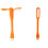 Multifunctional USB  Desktop  Fan with Universal USB Light -Saving Portable LED Light,Orange 1