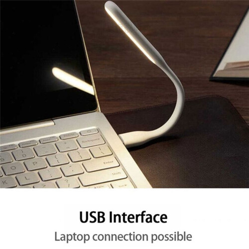 Multifunctional USB  Desktop  Fan with Universal USB Light -Saving Portable LED Light,White 2
