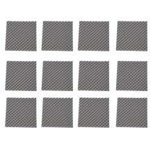 12Er-Pack Schalldichte Eierkisten-Schaumstoffplatten, 1,2 Zoll X 20 Zoll X 20 Zoll, Akustikschaumstoff für Heim- und Profistudios, Grau