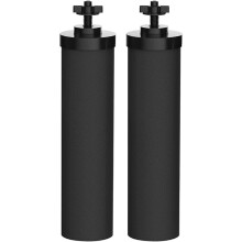 2 Szt Zamiennik Filtra Wody do FiltróW dla Czarny z WęGlem Aktywnym BB9-2 do Grawitacyjnego Systemu Filtrowania Wody