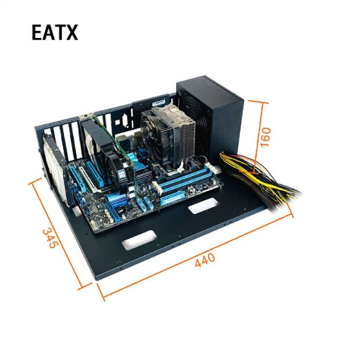 Open Computer Chassis Dual-Way Server E-ATX/ATX Motherboard Bracket Test Rack Open Cooling Rack(EATX) 2