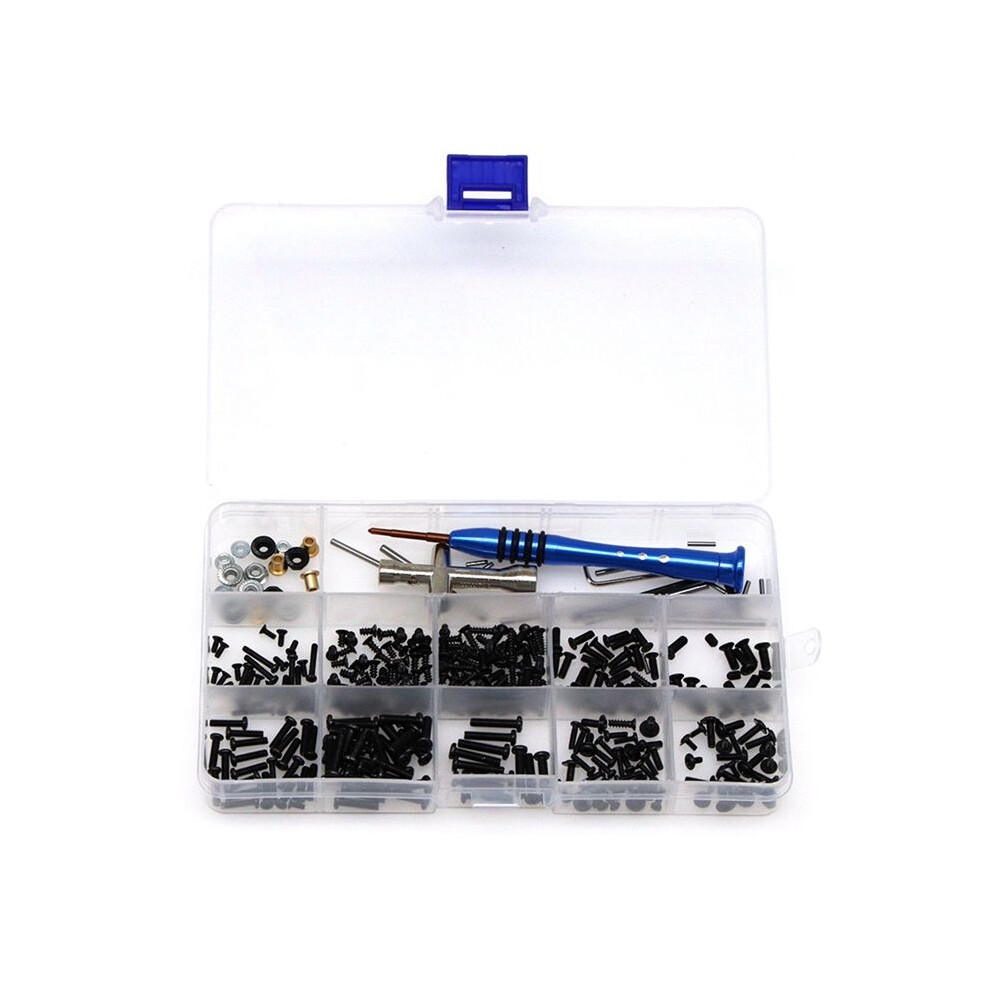M2 M2.5 M3 Screw Fastener Kit Tool Box For 144001 144010 124007 124016 124017 124018 124019 Rc Car Spare Parts 6031045809369