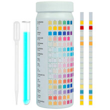 Kit de Test D'Eau Potable de Qualité SupéRieure 16 en 1, pour Boire de L'Eau, 100 de Test D'Eau PréCises, pour la Dureté Du Plomb PH
