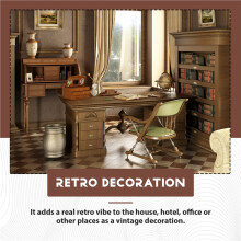 Retro Landline Telephone,Old Fashioned Vintage Landline Phones with Classic Metal Bell Retro Telephone for Home Office