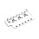 6-SträNgad Tremolo Bridge Plate för Strat Elgitarr Tremolo System Bridge Delar 2