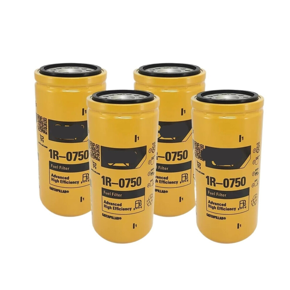 4 Pack 1R0750 Replacement Hydraulic Filter For Heavy Equipment, Extends Lifespan And Reduces Downtime 9169991238166
