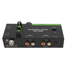 Phono Preamp with 3Band EQ and Headphone Output, Low Noise 5Pin XLR for Pure Balanced Audio