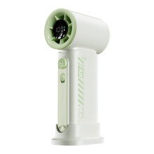 Portable Handheld Fan with Digital Display, 360 Airflow, Quiet Rechargeable Fan for Travel