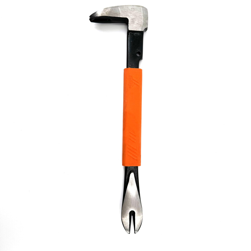 10 Inch Precision Nail Puller Pry Bar With Ergonomic Nonslip Grip And Forged Carbon Steel Claws 9169991238326