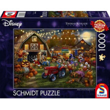 Thomas Kinkade: Disney Mickey & Minnie Pumpkin Festival (1000 Pieces) - Board Game