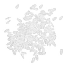 100 Paare Silikon-Nasenpads für Brillen & Sonnenbrillen Weiches Luftkissen Komfortable Passform