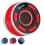Waterproof Bluetooth Shower Speaker IPX7 Floatable with LED Clock, 360 Stereo, Suction Cup, Red 1
