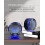Waterproof Bluetooth Shower Speaker IPX7 Floatable with LED Clock, 360 Stereo, Suction Cup, Red 2