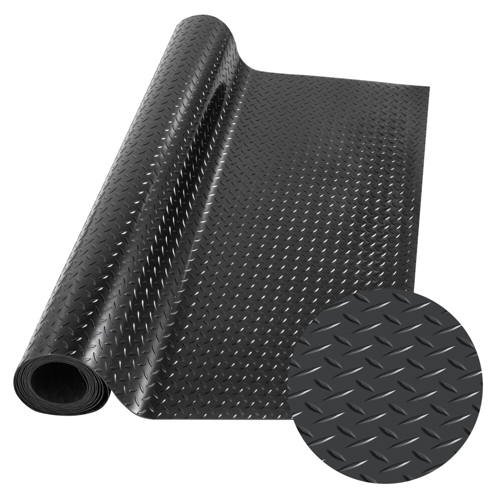 Rubber Flooring Roll Diamond Plate Antislip Waterproof Garage Floor Mat 3Mm For Home Gym 9771547216575