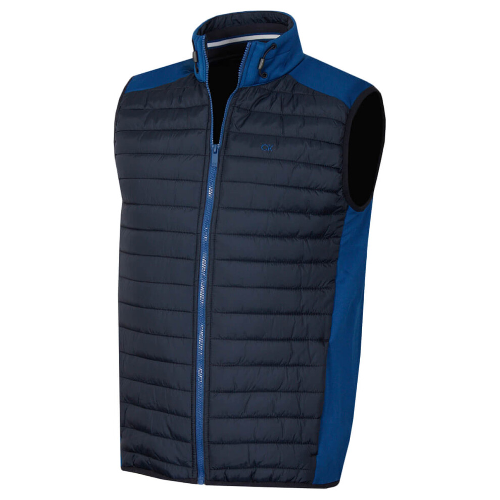 Calvin Klein (M, Dresden /Navy) Mens Hybrid Insulate Bodywarmer Golf Gilet Blue