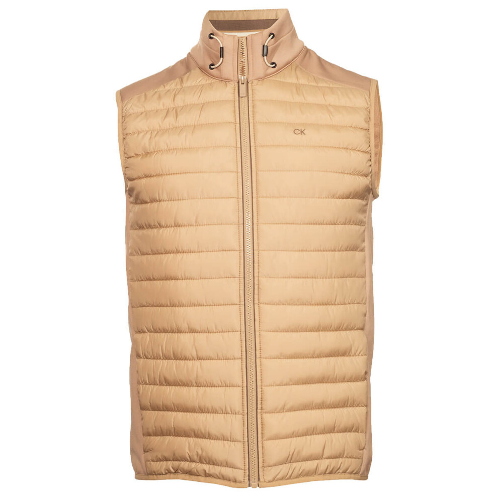 Calvin Klein (Xxxl, Tan) Mens Hybrid Insulate Bodywarmer Golf Gilet