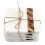 Marble Coaster Set White Square Wooden Twist Design Pads Drinks Cup Mug Mats 4pc 1