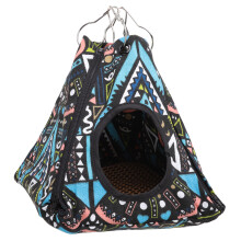 Nichoir douillet et chaud pour l'hiver, hamac suspendu en polyester respirant et panneau acrylique, lit confortable et facile à nettoyer pour