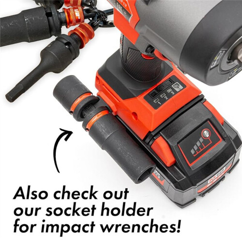 Socket Holder Keychain 3pc -1/2inch Socket Organizer with Quick Release and Clip - Impact Wrench and Toolbox Accessories 1
