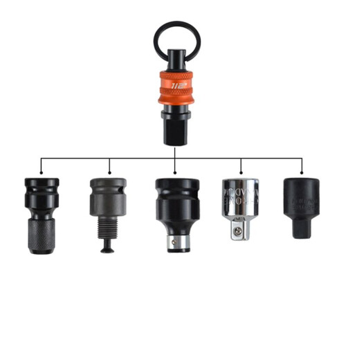 Socket Holder Keychain 3pc -1/2inch Socket Organizer with Quick Release and Clip - Impact Wrench and Toolbox Accessories 2