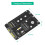 M.2 NGFF/MSATA para SATA3 2 em 1 SSD Unidade de Estado Sólido Gabinete de Disco Rígido de 2,5 Polegadas Placa Adaptadora 6