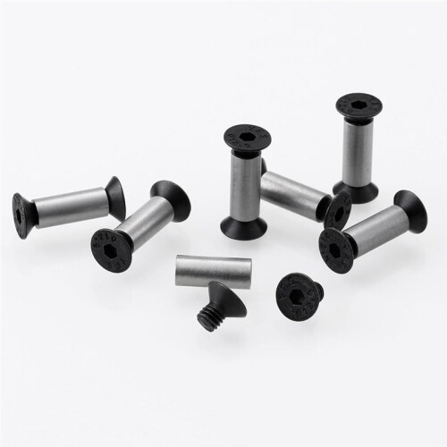 10 Pack Knife Handle Screws, Rivets, Bolts, Hex Flat  Screws for Fixing Blade Knife 2