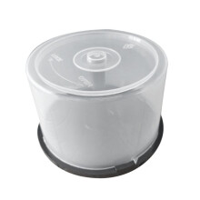 Contenedor de Almacenamiento de CD/DVD de Gran Capacidad, de Plástico Transparente, Organizador de Discos Compactos, Diseño Compacto.