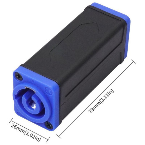 Coupler Connector Power Supply Docking Extension  3PIN for Stage Light LED Light Dmx512 Light Power Connector 1