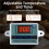 Bread Dough Proofing Box, Temperature Control Bread Proofer Foldable Visible Dough Proofer Sourdough Warmer EU Plug 7