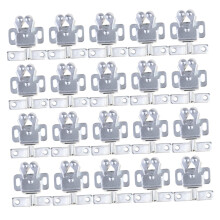 20Pcs RustResistant White Zinc Push to Open Cabinet Door Latch Hardware for Kitchen and Bedroom