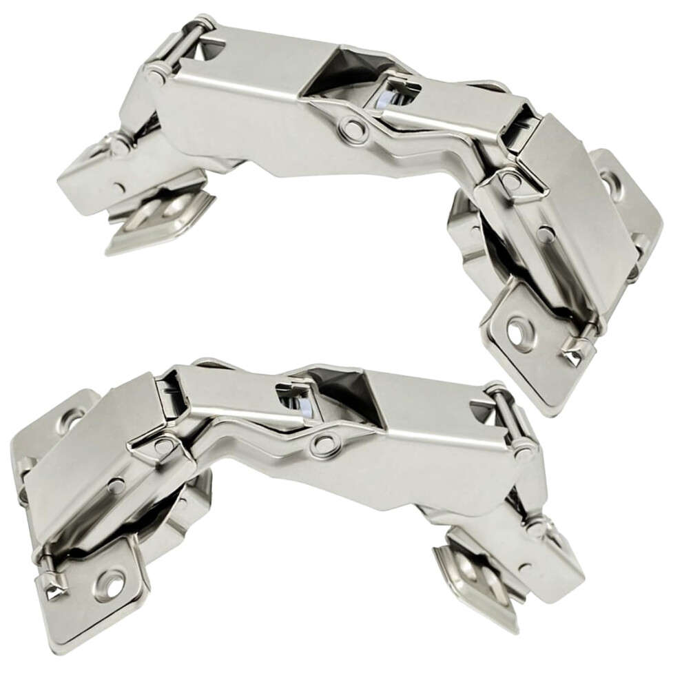 2 Pack 180 Degree Soft Close Cabinet Door Hinges, Frameless Full Overlay Hydraulic Rustproof Design 9771547216841