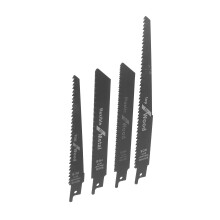 4-tlg. Sägeblätter-Set für Stichsägen für Holz, Kunststoff, Metall – Hochkohlenstoffstahl