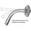 Adjustable Shower Head Extension Arm Stainless Steel 360 Rotatable Telescoping Silver 1 Pack 4