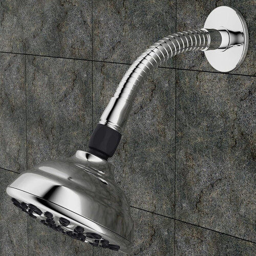 Adjustable Shower Head Extension Arm Stainless Steel 360 Rotatable Telescoping Silver 1 Pack 2