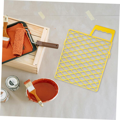 Paint Tray with Roller Grid for Smooth Paint Application and Easy Clean Durable ABS Screen Set 2