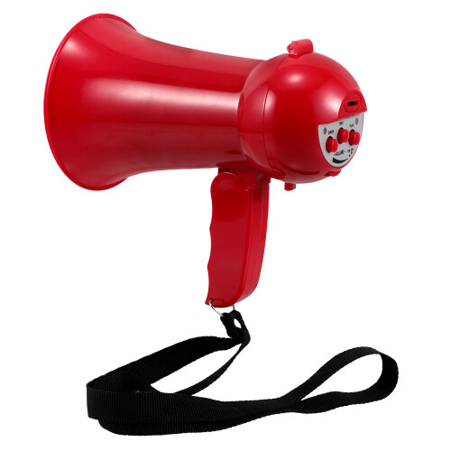 4Pcs Red Plastic Megaphone Loud Portable Wedding Prop 2