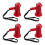 4Pcs Red Plastic Megaphone Loud Portable Wedding Prop 8