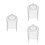 3Pcs Heat-Resistant Popcorn Maker Replacement Acrylic Lid Covers 7