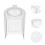 3Pcs Heat-Resistant Popcorn Maker Replacement Acrylic Lid Covers 11