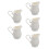 5Pcs White Ceramic Creamer 280Ml With Handle For Coffee Milk Sauces 8