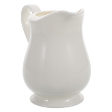 5Pcs White Ceramic Creamer 280Ml With Handle For Coffee Milk Sauces