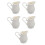 5Pcs White Ceramic Creamer 280Ml With Handle For Coffee Milk Sauces 9