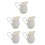 5Pcs White Ceramic Creamer 280Ml With Handle For Coffee Milk Sauces 4