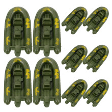 40Pcs PP Boat Model Decorations Green Color for Daily Use