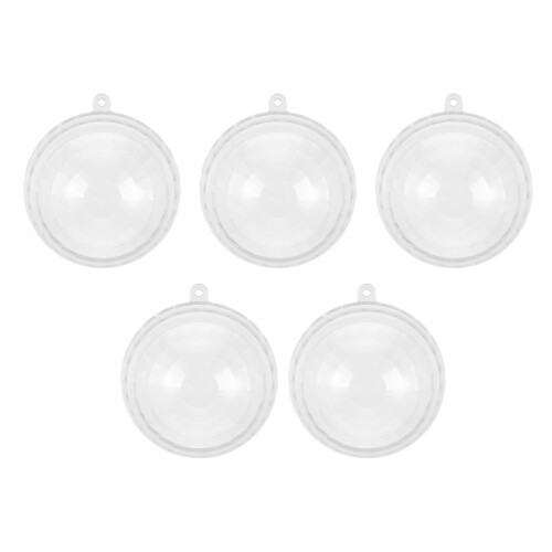 25Pcs Clear Fillable Christmas Baubles Hangable Tree Decorations 1