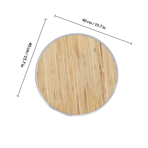 1pc non-stick dumpling storage tray sorghum rod round 1