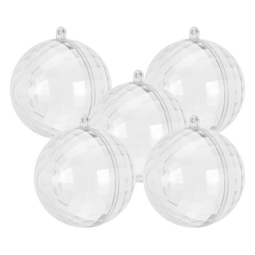 25Pcs Clear Fillable Christmas Baubles Hangable Tree Decorations 2